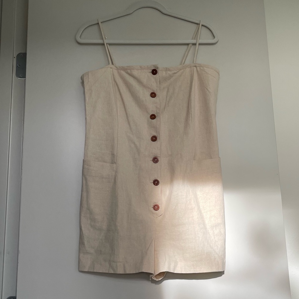 Breezy linen romper